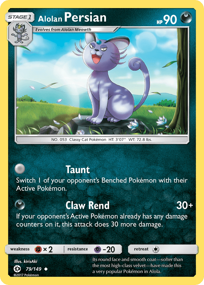Alolan Persian (79/149) [Sun & Moon: Base Set] (Online Only)