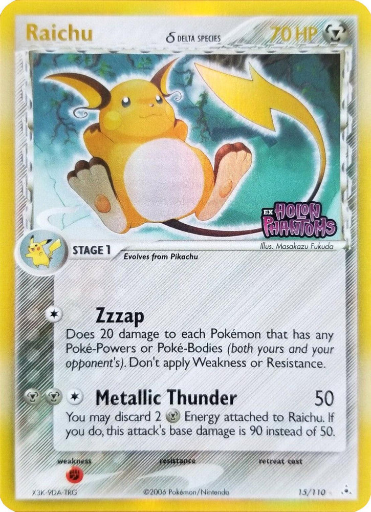 Raichu (15/110) (Delta Species) (Stamped) [EX: Holon Phantoms] (Online Only)