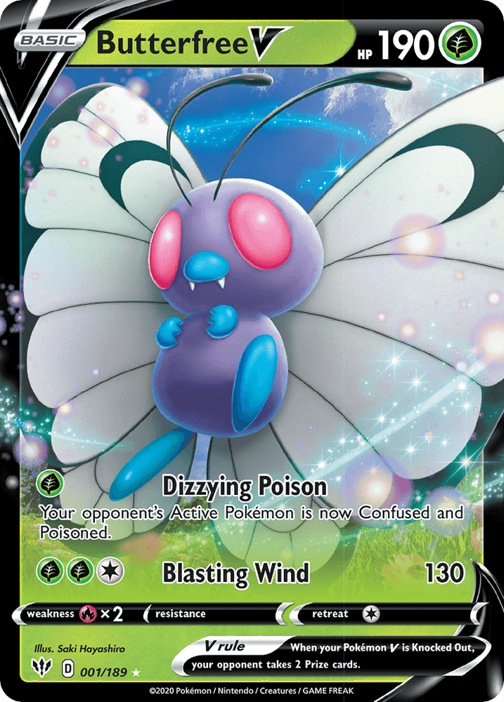 Butterfree V (001/189) [Sword & Shield: Darkness Ablaze] (Online Only)