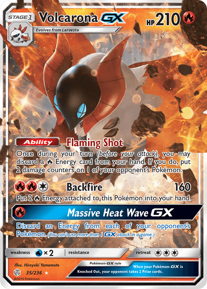 Volcarona GX (35/236) [Sun & Moon: Cosmic Eclipse] (Online Only)