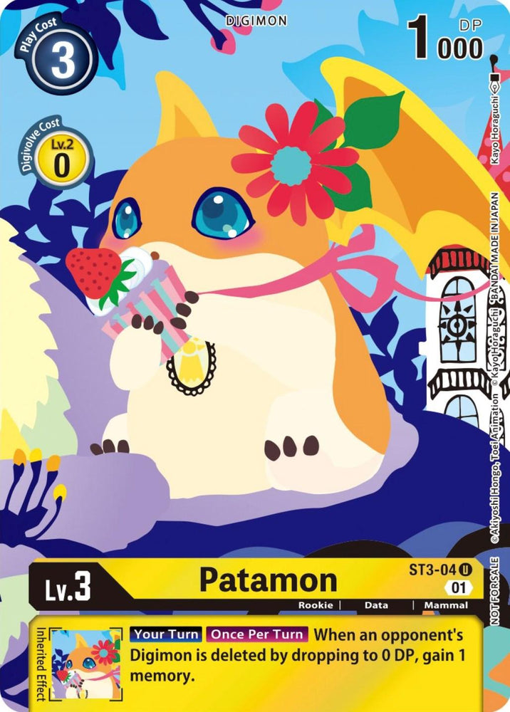 Patamon [ST3-04] (Tamer's Card Set 2 Floral Fun) [Starter Deck: Heaven's Yellow Promos] (ONLINE ORDER ONLY)