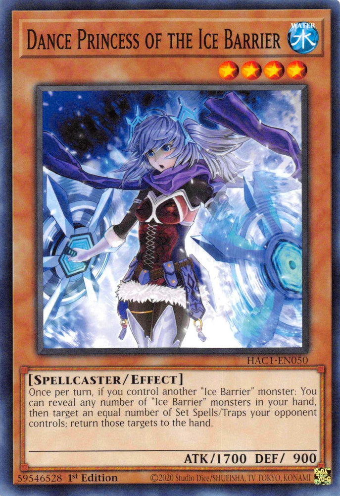 Dance Princess of the Ice Barrier [HAC1-EN050] Common (ONLINE ORDER ONLY)