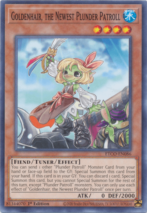 Goldenhair, the Newest Plunder Patroll [ETCO-EN086] Common (ONLINE ORDER ONLY)