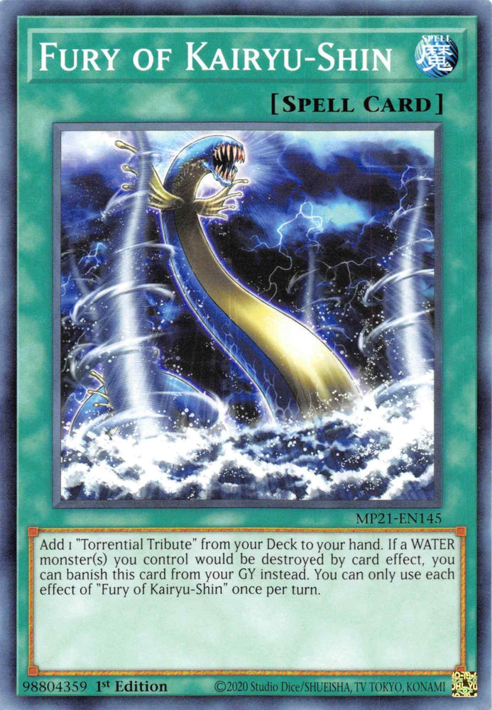 Fury of Kairyu-Shin [MP21-EN145] Common (ONLINE ORDER ONLY)