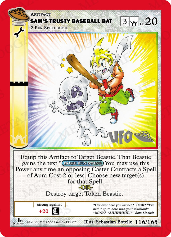 Sam's Trusty Baseball Bat [Cryptid Nation: UFO First Edition Spoiler Pack]