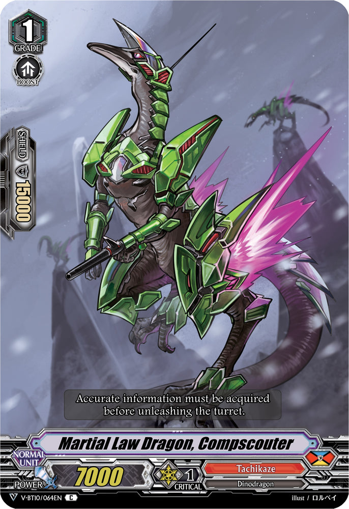 Martial Law Dragon, Compscouter (V-BT10/064EN) [Phantom Dragon Aeon]