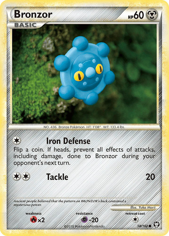 Bronzor (58/102) [HeartGold & SoulSilver: Triumphant] (Online Only)
