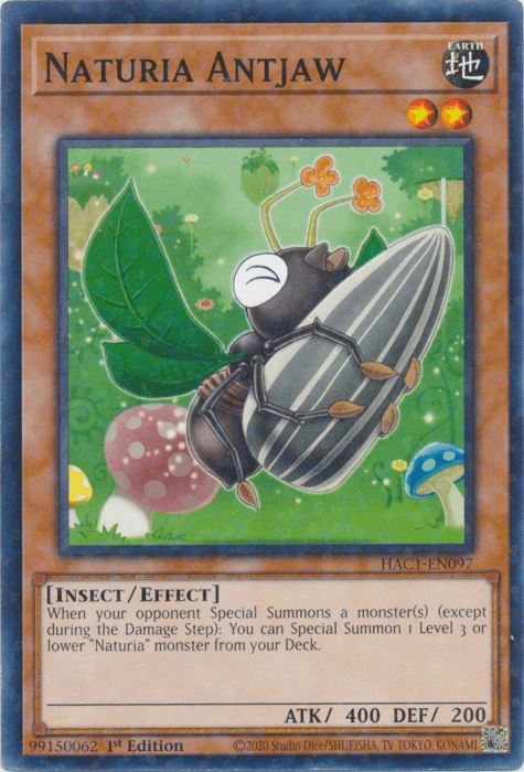 Naturia Antjaw (Duel Terminal) [HAC1-EN097] Common (ONLINE ORDER ONLY)