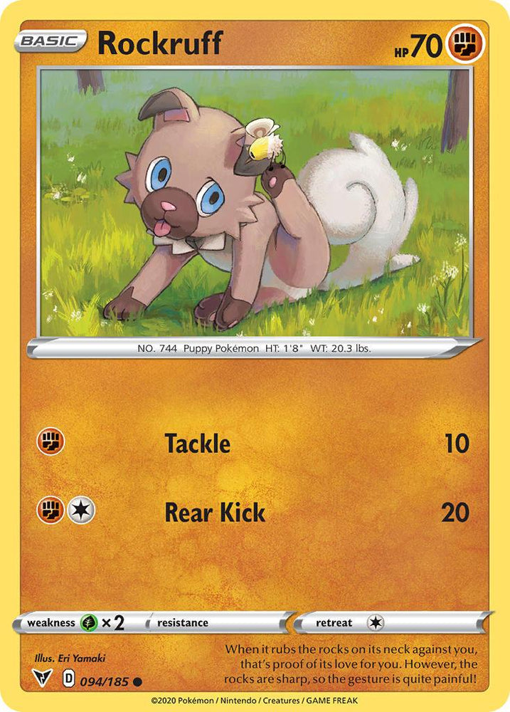 Rockruff (094/185) [Sword & Shield: Vivid Voltage] (Online Only)