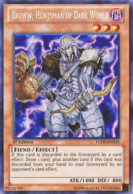 Broww, Huntsman of Dark World [LCJW-EN243] Secret Rare (ONLINE ORDER ONLY)