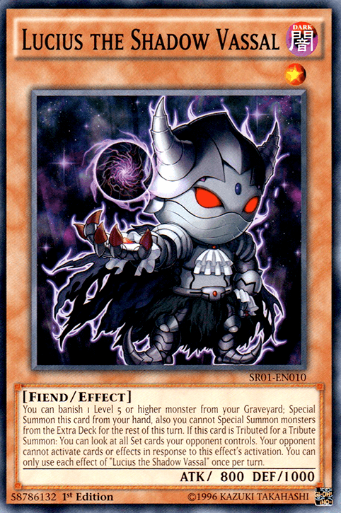 Lucius the Shadow Vassal [SR01-EN010] Common (ONLINE ORDER ONLY)