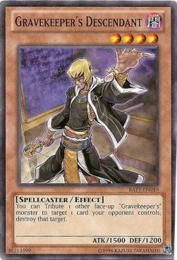 Gravekeeper's Descendant [BATT-EN010] Starfoil Rare