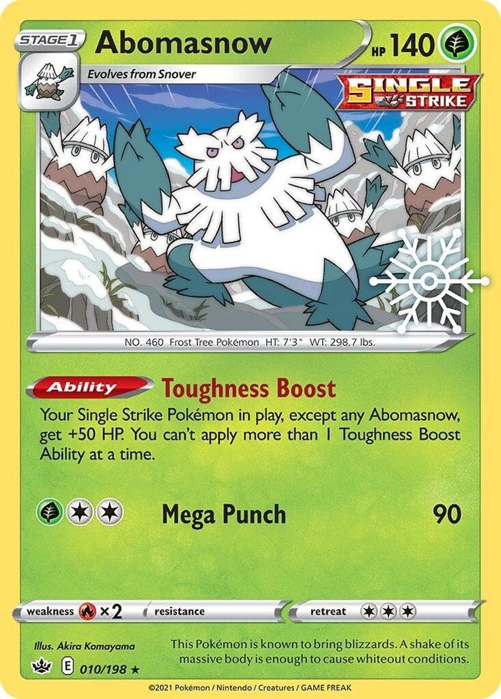 Abomasnow (010/198) (Holiday Calendar) [Sword & Shield: Chilling Reign] (Online Only)