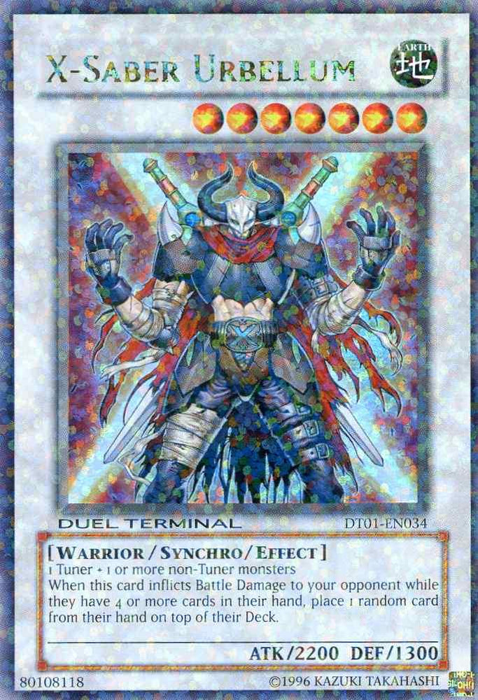 X-Saber Urbellum [DT01-EN034] Ultra Rare (ONLINE ORDER ONLY)
