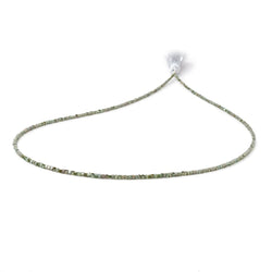 1-1.7mm Olive Green Diamond Unfaceted Cube Beads 15 inch 290 pieces (ONLINE ORDER ONLY)
