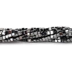 1-2mm Black Diamond Unfaceted Cube Beads 15 inch 255 pieces (ONLINE ORDER ONLY)