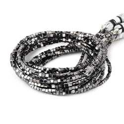 1-2mm Black Diamond Unfaceted Cube Beads 15 inch 255 pieces (ONLINE ORDER ONLY)