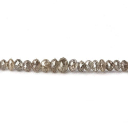 1-3mm Champagne Diamond Faceted Rondelle Beads 16 inch 310 pieces (ONLINE ORDER ONLY)