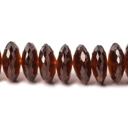 10-11mm Hessonite German Faceted Rondelle Beads 15 inch 86 pieces (ONLINE ORDER ONLY)