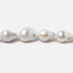 10-12mm Cream Ultra Baroque Freshwater Pearls 16 inch 28 pieces AA (ONLINE ORDER ONLY)