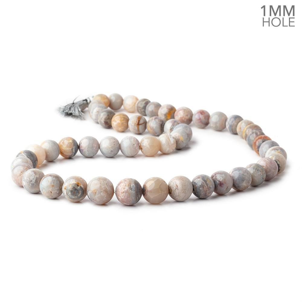 10-13mm Australian Opal Plain Round Beads 20 inch 47 pieces 1mm Large Hole (ONLINE ORDER ONLY)