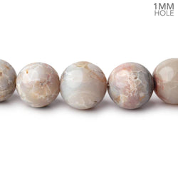 10-13mm Australian Opal Plain Round Beads 20 inch 47 pieces 1mm Large Hole (ONLINE ORDER ONLY)