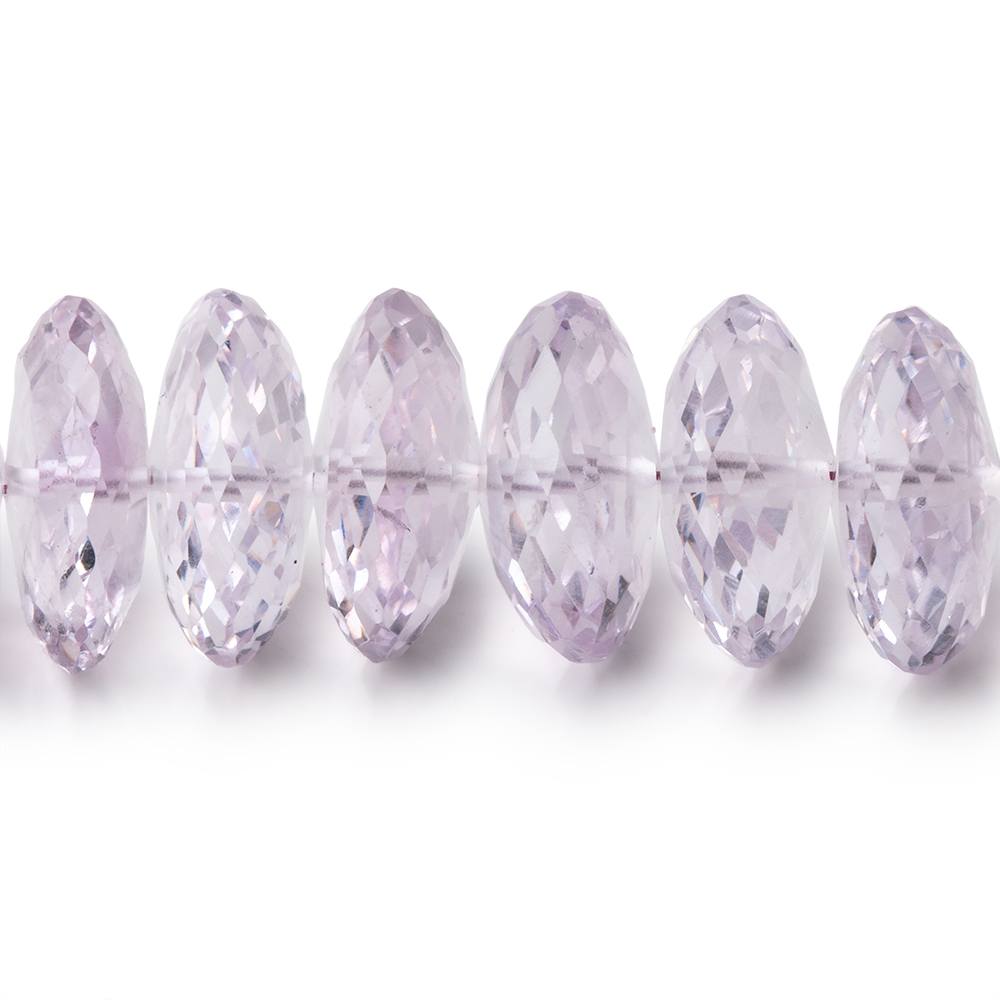 10-13mm Pink Amethyst German Faceted Rondelle Beads 14 inch 80 pieces AAA (ONLINE ORDER ONLY)