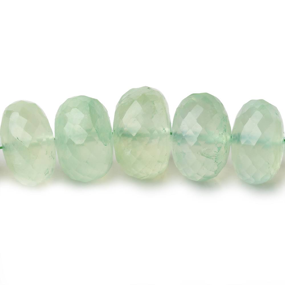 10-13mm Prehnite Faceted Rondelle Beads 17 inch 61 pieces (ONLINE ORDER ONLY)