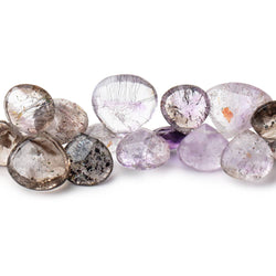 10-15mm Moss Amethyst Faceted Heart Beads 8 inch 42 pieces (ONLINE ORDER ONLY)