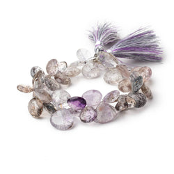 10-15mm Moss Amethyst Faceted Heart Beads 8 inch 42 pieces (ONLINE ORDER ONLY)