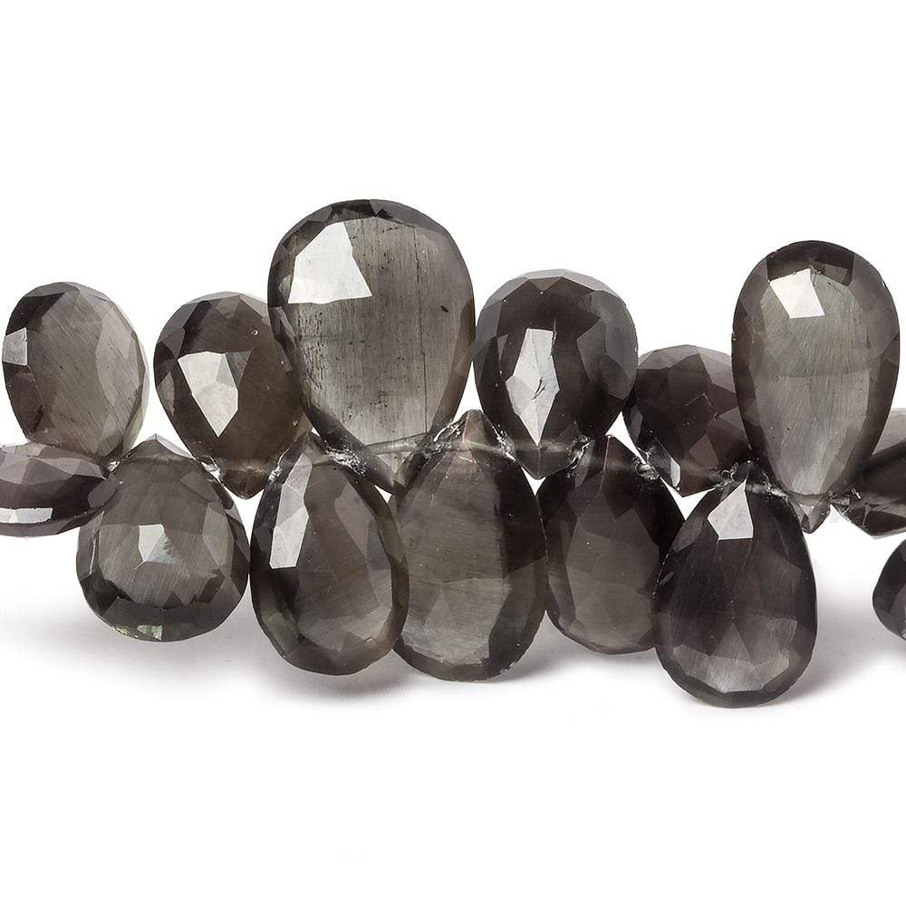 10-15mm Silimanite Faceted Pears 8 inch 55 pieces (ONLINE ORDER ONLY)