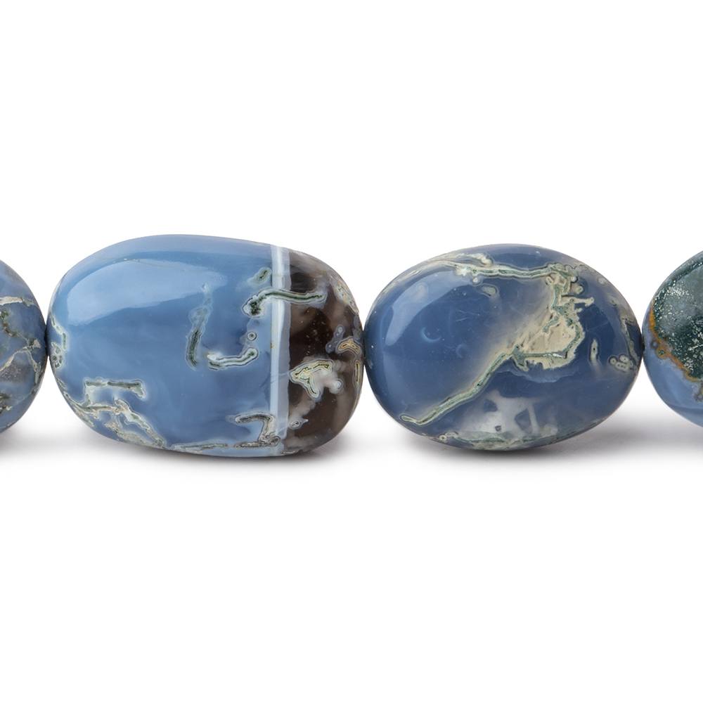 10-21mm Owyhee Blue Opal Plain Nugget Beads 21 inch 32 pieces AAA (ONLINE ORDER ONLY)
