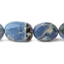 10-21mm Owyhee Blue Opal Plain Nugget Beads 21 inch 32 pieces AAA (ONLINE ORDER ONLY)