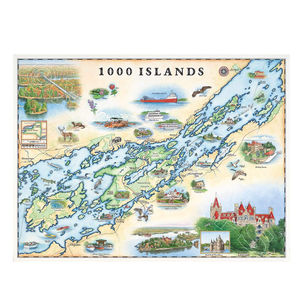 1000 Islands 1000 Piece Jigsaw Puzzle Xplorer Maps (ONLINE ORDER ONLY)