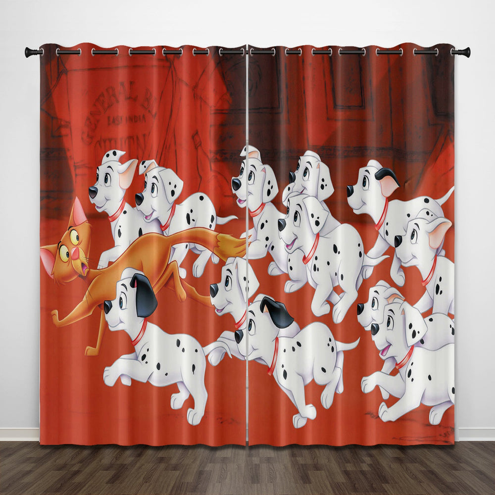 101 Dalmatians Curtains Pattern Blackout Window Drapes (Online Order Only)