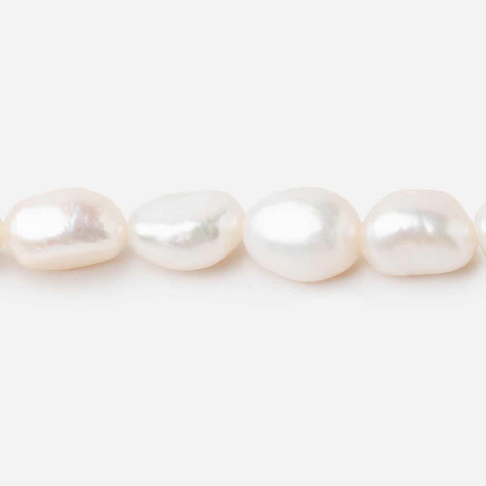 7x6.5-10x7mm Creamy White Baroque Freshwater Pearl 16 inch 35 Beads (ONLINE ORDER ONLY)