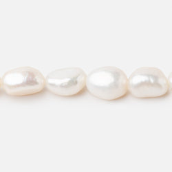 7x6.5-10x7mm Creamy White Baroque Freshwater Pearl 16 inch 35 Beads (ONLINE ORDER ONLY)