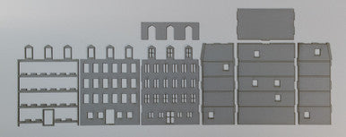 15mm European City Building (Matboard) - 15MCSS104 (Online Order Only)