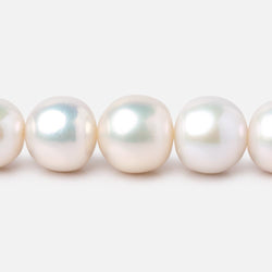 10.5-13.5mm White Off Round Freshwater Pearls 16 inch 36 Beads AA (ONLINE ORDER ONLY)