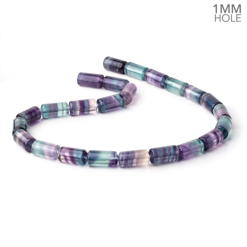 16-17mm Multi Color Fluorite Plain Tube Beads 15.5 inch 24 pieces AA (ONLINE ORDER ONLY)