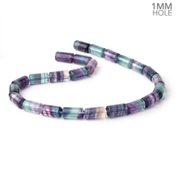 16-17mm Multi Color Fluorite Plain Tube Beads 15.5 inch 24 pieces AA (ONLINE ORDER ONLY)