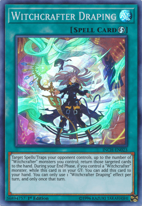 Witchcrafter Draping [INCH-EN023] Super Rare (ONLINE ORDER ONLY)