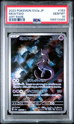 Graded 2023 PKM JP Sv2a Mewtwo #183 Art Rare Trading Card Game PSA 10 Gem Mint