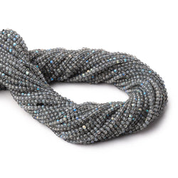 2.3mm Labradorite Micro Faceted Rounds 12.5 inch 136 beads (ONLINE ORDER ONLY)