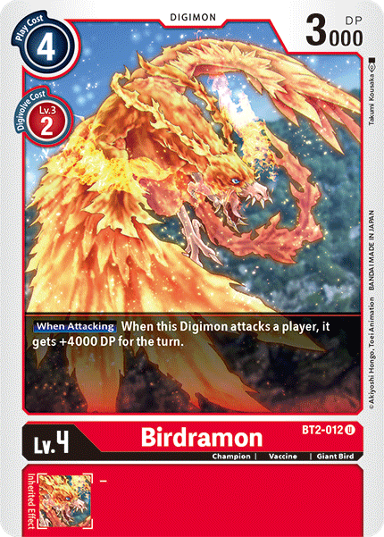 Birdramon [BT2-012] [Release Special Booster Ver.1.5] (ONLINE ORDER ONLY)