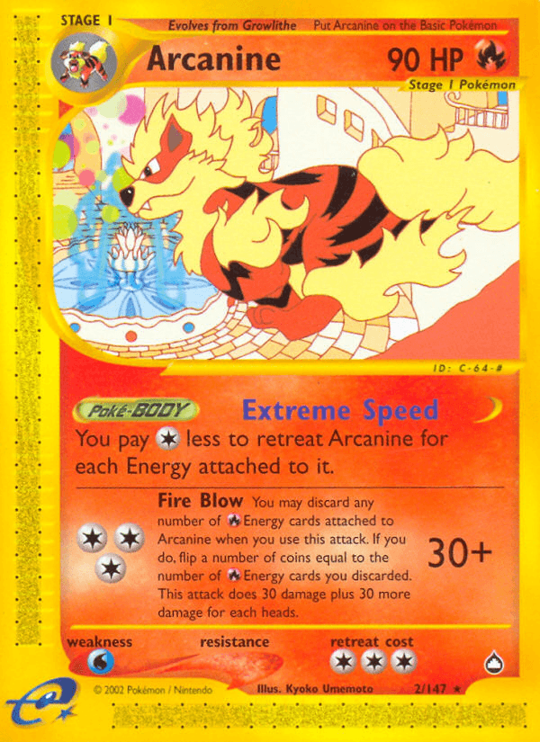 Arcanine (2/147) [Aquapolis] (Online Only)