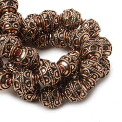 10mm Antiqued Copper Beads Roval Simple Arch 8 inch 18 pcs (ONLINE ORDER ONLY)