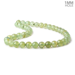 10mm Dendritic Prehnite plain round large hole beads 15.5 inch 41 pieces AA (ONLINE ORDER ONLY)