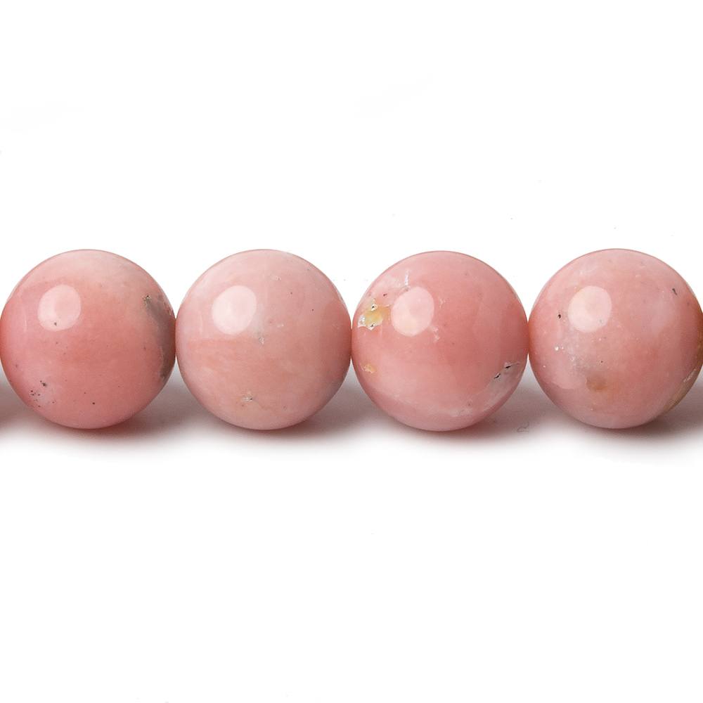10mm Pink Peruvian Opal plain rounds 16 inch 41 beads AA (ONLINE ORDER ONLY)