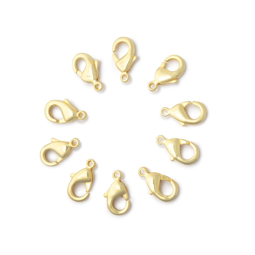 10mm Shiny Lobster Clasp Set of 10 Pieces (ONLINE ORDER ONLY)